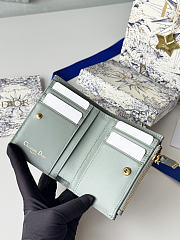 30 Montaigne Dahlia Wallet Gray Dior Oblique Jacquard - 12x9x2cm - 4