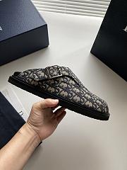 Dior Aqua Mule Beige and Black Dior Oblique Jacquard - 2