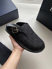 Dior Aqua Mule Black Dior Oblique Jacquard - 5