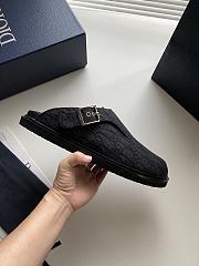 Dior Aqua Mule Black Dior Oblique Jacquard - 4