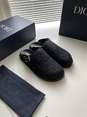 Dior Aqua Mule Black Dior Oblique Jacquard - 3