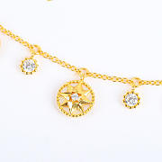 Rose des Vents Necklace Yellow Gold Diamonds and Mother-of-Pearl - 3