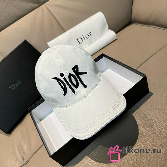 Dior x Stussy Cap White - 1