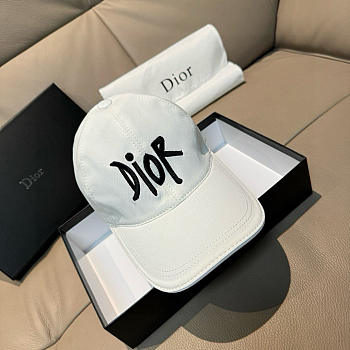 Dior x Stussy Cap White