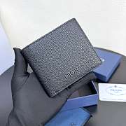 Dior Prive Bifold Wallet Black Dior Icons Calfskin - 11x10x1.5cm - 6