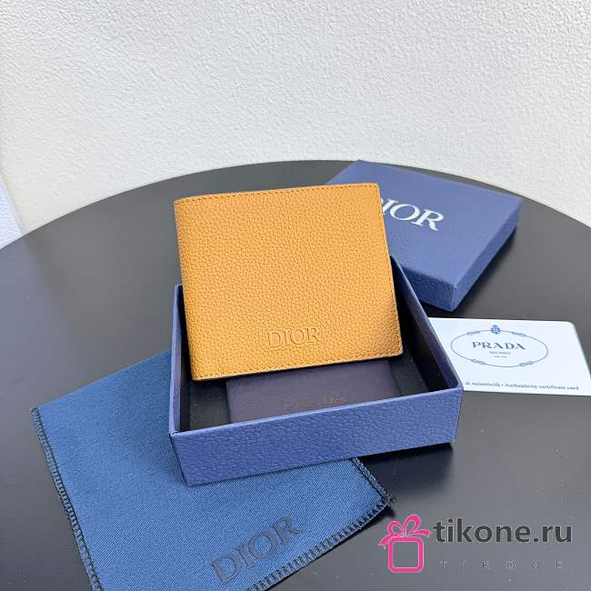 Dior Prive Bifold Wallet Brown Dior Icons Calfskin - 11x10x1.5cm - 1