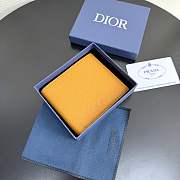 Dior Prive Bifold Wallet Brown Dior Icons Calfskin - 11x10x1.5cm - 6