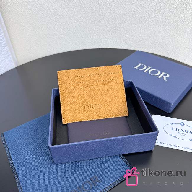 Dior Prive Card Holder Brown Dior Icons Calfskin - 10x8x0.5cm  - 1