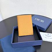 Dior Prive Vertical Bifold Card Holder Brown Dior Icons Calfskin - 11x8x1.5cm - 1