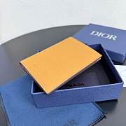 Dior Prive Vertical Bifold Card Holder Brown Dior Icons Calfskin - 11x8x1.5cm - 2
