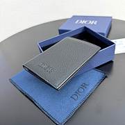 Dior Prive Vertical Bifold Card Holder Black Dior Icons Calfskin - 11x8x1.5cm - 5