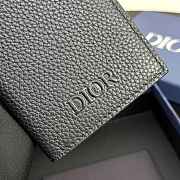 Dior Prive Vertical Bifold Card Holder Black Dior Icons Calfskin - 11x8x1.5cm - 2