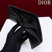 Bifold Wallet Black Dior Oblique Jacquard - 11x10x1.5cm - 5