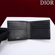Bifold Wallet Black Dior Oblique Jacquard - 11x10x1.5cm - 2