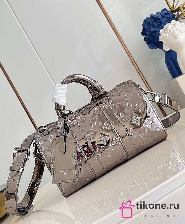 LV Ski Keepall Bandouliere 25 Monogram Miroir Gunmetal M26903 - 25x15x11cm - 1