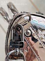 LV Ski Keepall Bandouliere 25 Monogram Miroir Gunmetal M26903 - 25x15x11cm - 4