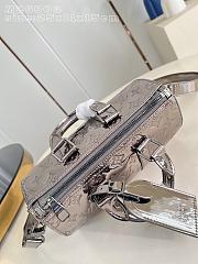 LV Ski Keepall Bandouliere 25 Monogram Miroir Gunmetal M26903 - 25x15x11cm - 5