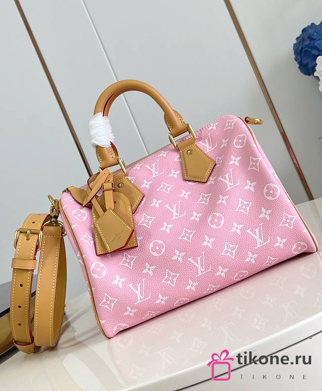 LV Speedy P9 Bandouliere 30 Candy Pink Calf Leather M13914 - 32x22.5x18cm - 1