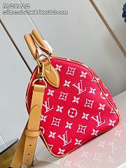 LV Speedy P9 Bandouliere 30 Red Calf Leather M14067 - 32x22.5x18cm - 2