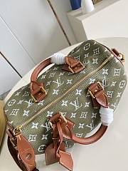 LV Speedy P9 Bandouliere 30 Green Sencha Calf Leather M15241 - 32x22.5x18cm - 6
