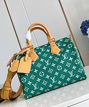 LV Speedy P9 Bandouliere 30 Green Calf Leather M14077 - 32x22.5x18cm - 1