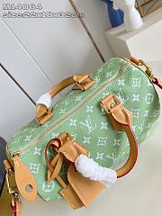LV Speedy P9 Bandouliere 30 Frozen Lime Calf Leather M14064 - 32x22.5x18cm - 4