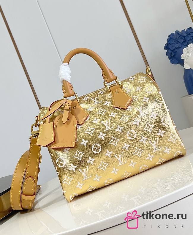 LV Speedy P9 Bandouliere 30 Gold Calf Leather M15283 - 32x22.5x18cm - 1