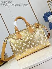 LV Speedy P9 Bandouliere 30 Gold Calf Leather M15283 - 32x22.5x18cm - 6