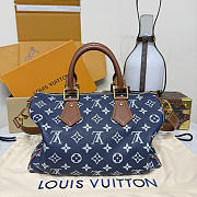 LV Speedy P9 Bandouliere 30 Calf Leather Navy Blue M15282 - 32x22.5x18cm - 6