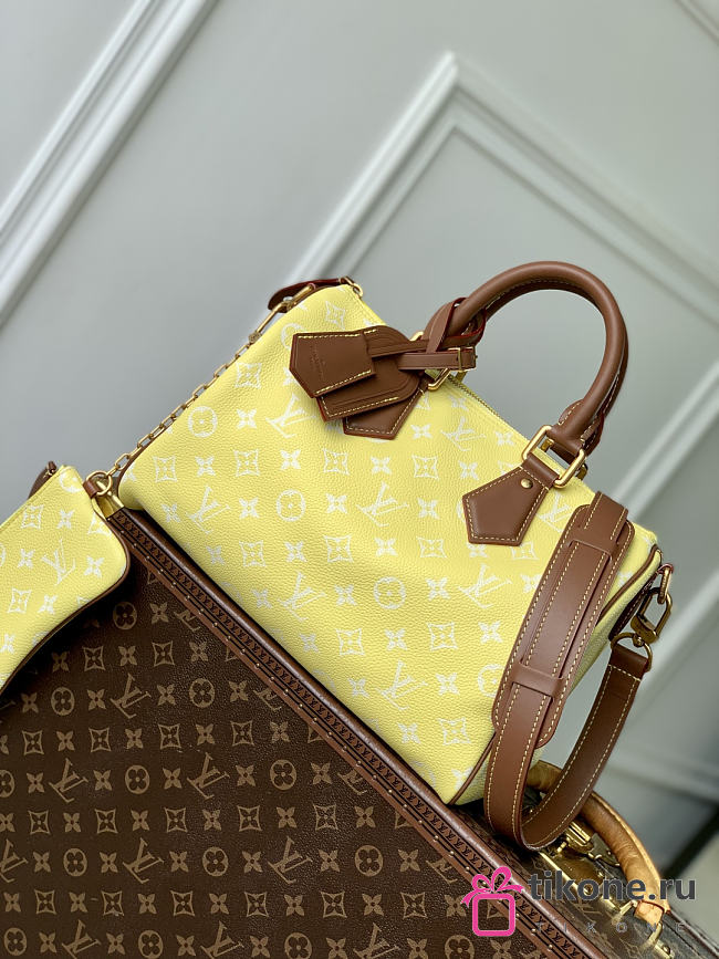 LV Speedy P9 Bandouliere 30 Yellow Calf Leather M15243 - 32x22.5x18cm - 1