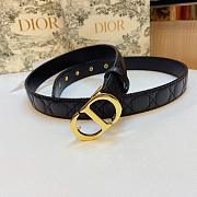Dior 30 Montaigne Belt Black Cannage Calfskin 30mm - 6