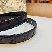 Dior 30 Montaigne Belt Black Cannage Calfskin 30mm - 5