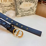 Dior 30 Montaigne Belt Black Cannage Calfskin 30mm - 2