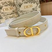 Dior 30 Montaigne Belt Latte Cannage Calfskin 30mm - 5