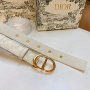 Dior 30 Montaigne Belt Latte Cannage Calfskin 30mm - 4