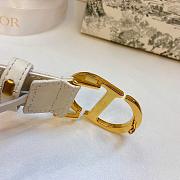 Dior 30 Montaigne Belt Latte Cannage Calfskin 30mm - 3