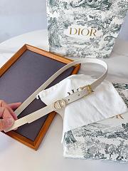 Dior 30 Montaigne Loop Belt Latte Calfskin 15mm - 6