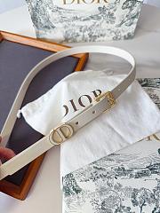 Dior 30 Montaigne Loop Belt Latte Calfskin 15mm - 5