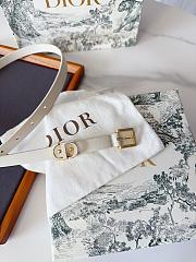 Dior 30 Montaigne Loop Belt Latte Calfskin 15mm - 2