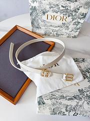 Dior 30 Montaigne Loop Belt Latte Calfskin 15mm - 3