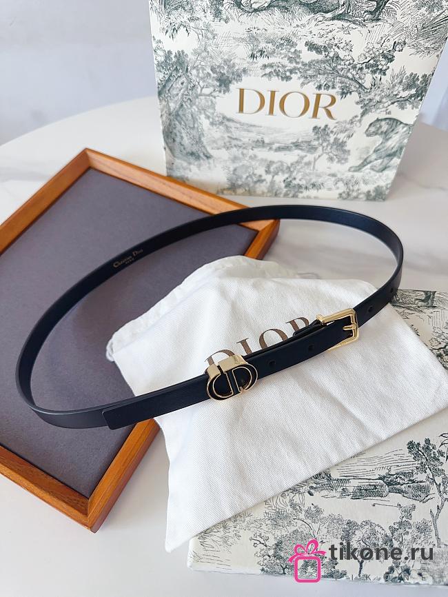 Dior 30 Montaigne Loop Belt Black Calfskin 15mm - 1