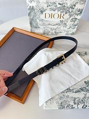 Dior 30 Montaigne Loop Belt Black Calfskin 15mm - 6