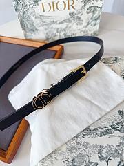 Dior 30 Montaigne Loop Belt Black Calfskin 15mm - 5