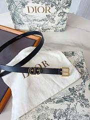 Dior 30 Montaigne Loop Belt Black Calfskin 15mm - 2