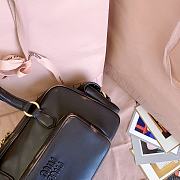 Miumiu Nappa Leather Pocket Top Handle Bag Coffee 5BB179 - 32x19x14cm - 2