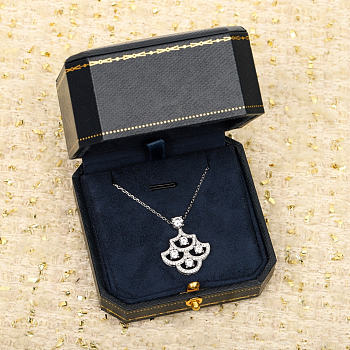 Graff Icon Silhouette Diamond Pendant White Gold 