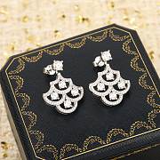 Graff Icon Silhouette Diamond Earrings White Gold  - 6