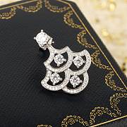 Graff Icon Silhouette Diamond Earrings White Gold  - 5