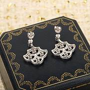 Graff Icon Silhouette Diamond Earrings White Gold  - 3