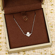 Chaumet Josephine Aigrette Pendant White Gold Pearl Diamonds 085788 - 1
